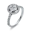 Verlobungsring 750/18K Weissgold Diamant 0.73ct.
