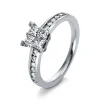 Verlobungsring 750/18K Weissgold Diamant 0.76ct.