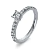 Verlobungsring 750/18K Weissgold Diamant 0.64ct.
