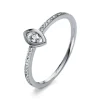 Verlobungsring 750/18K Weissgold Diamant 0.12ct.