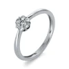 Verlobungsring 750/18K Weissgold Diamant 0.21ct.