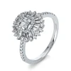 Verlobungsring 750/18K Weissgold Diamant 0.52ct.