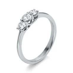 Verlobungsring 750/18K Weissgold Diamant 0.44ct.