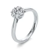 Verlobungsring 750/18K Weissgold Diamant 0.45ct.