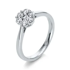 Verlobungsring 750/18K Weissgold Diamant 0.45ct.