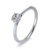 Verlobungsring 750/18K Weissgold Diamant 0.19ct.