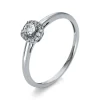 Verlobungsring 750/18K Weissgold Diamant 0.16ct.