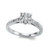 Verlobungsring 750/18K Weissgold Diamant 0.56ct.