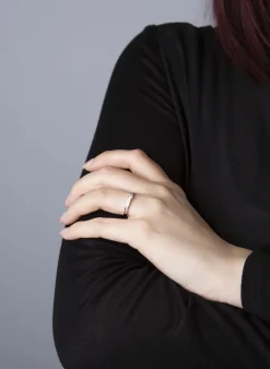 Verlobungsring 750/18K Weissgold Diamant 0.36ct.