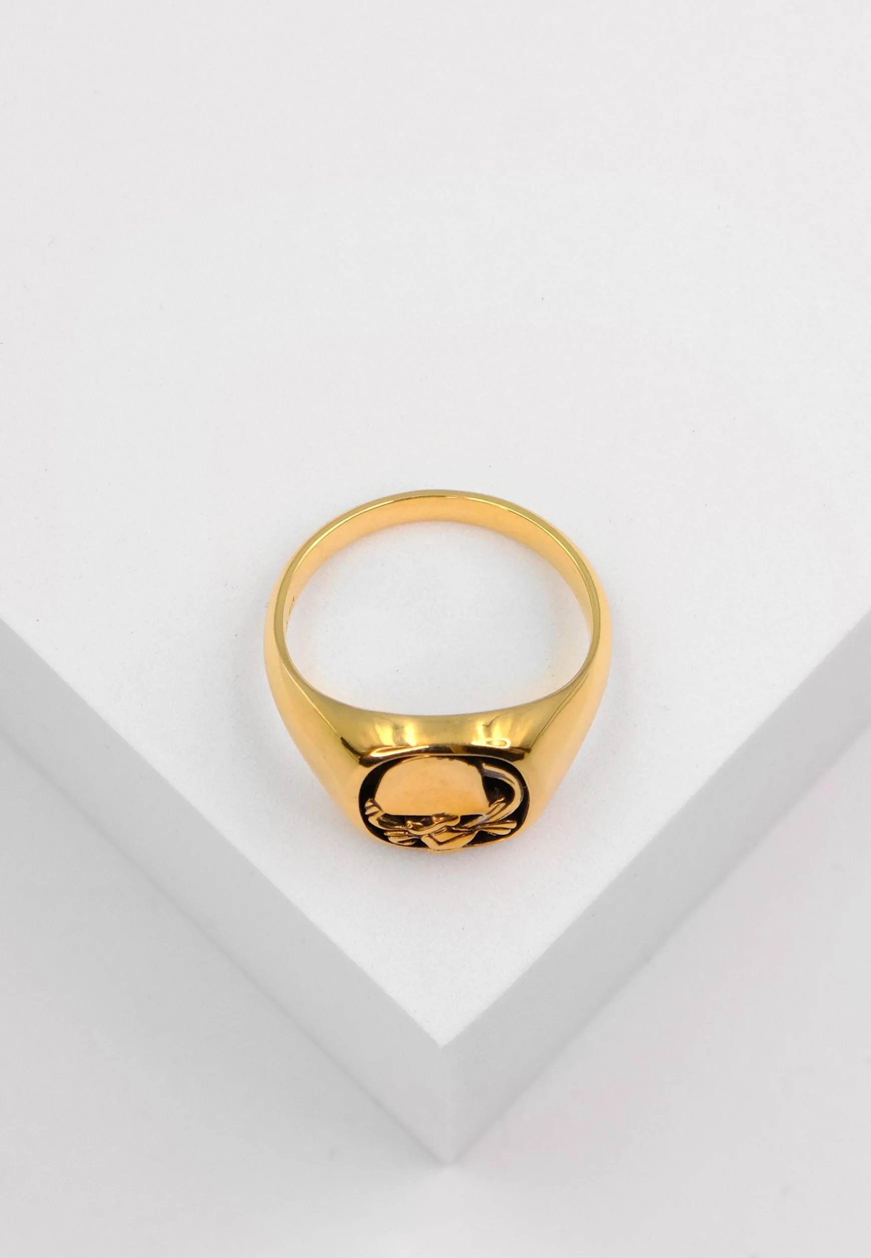 Wappenring Gelbgold 750