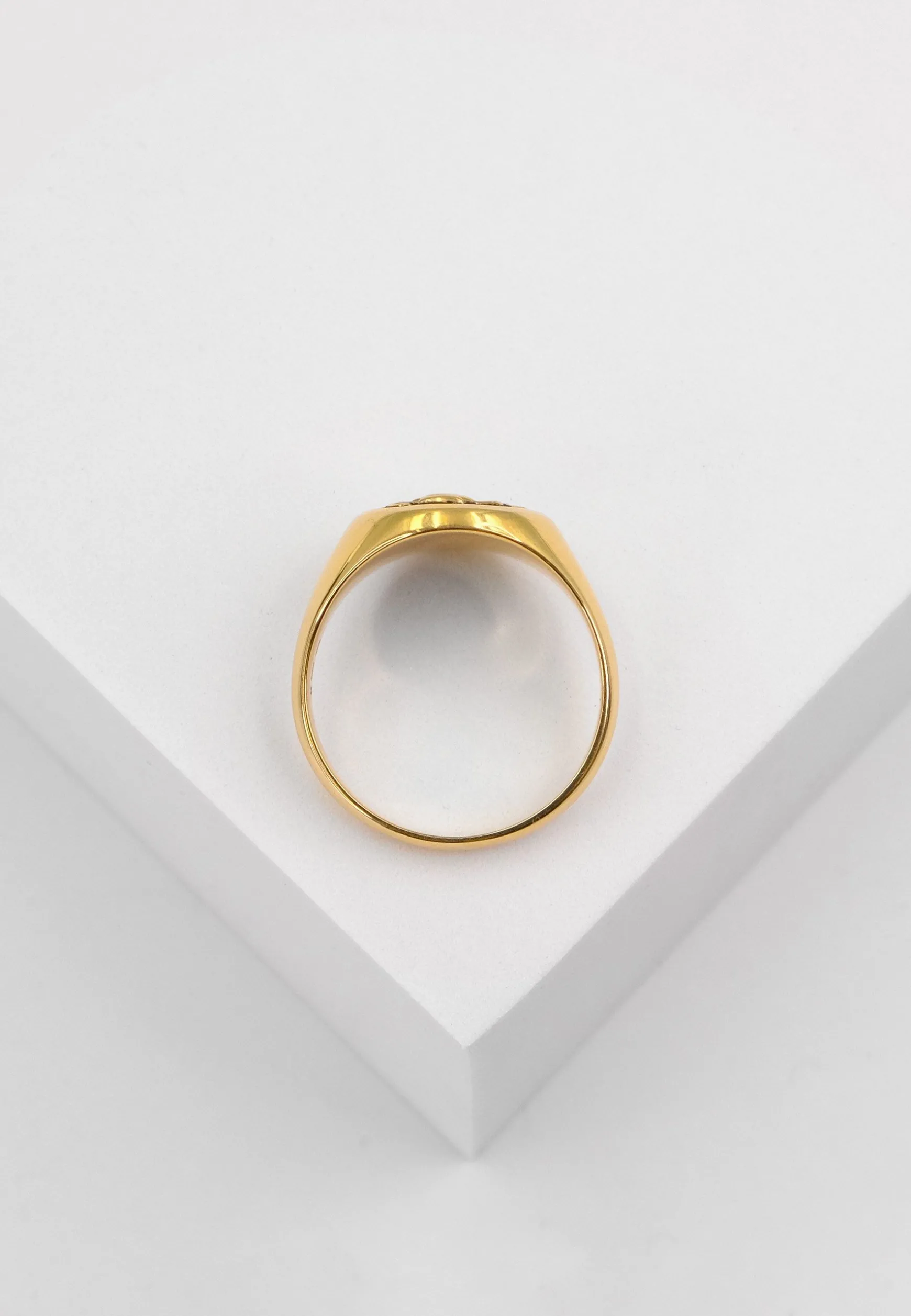 Wappenring Gelbgold 750