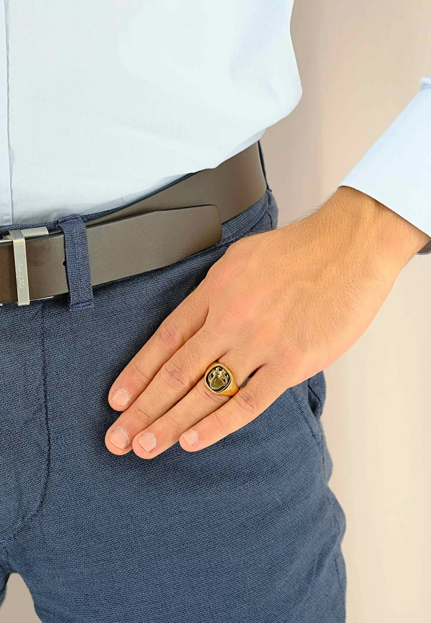 Wappenring Gelbgold 750